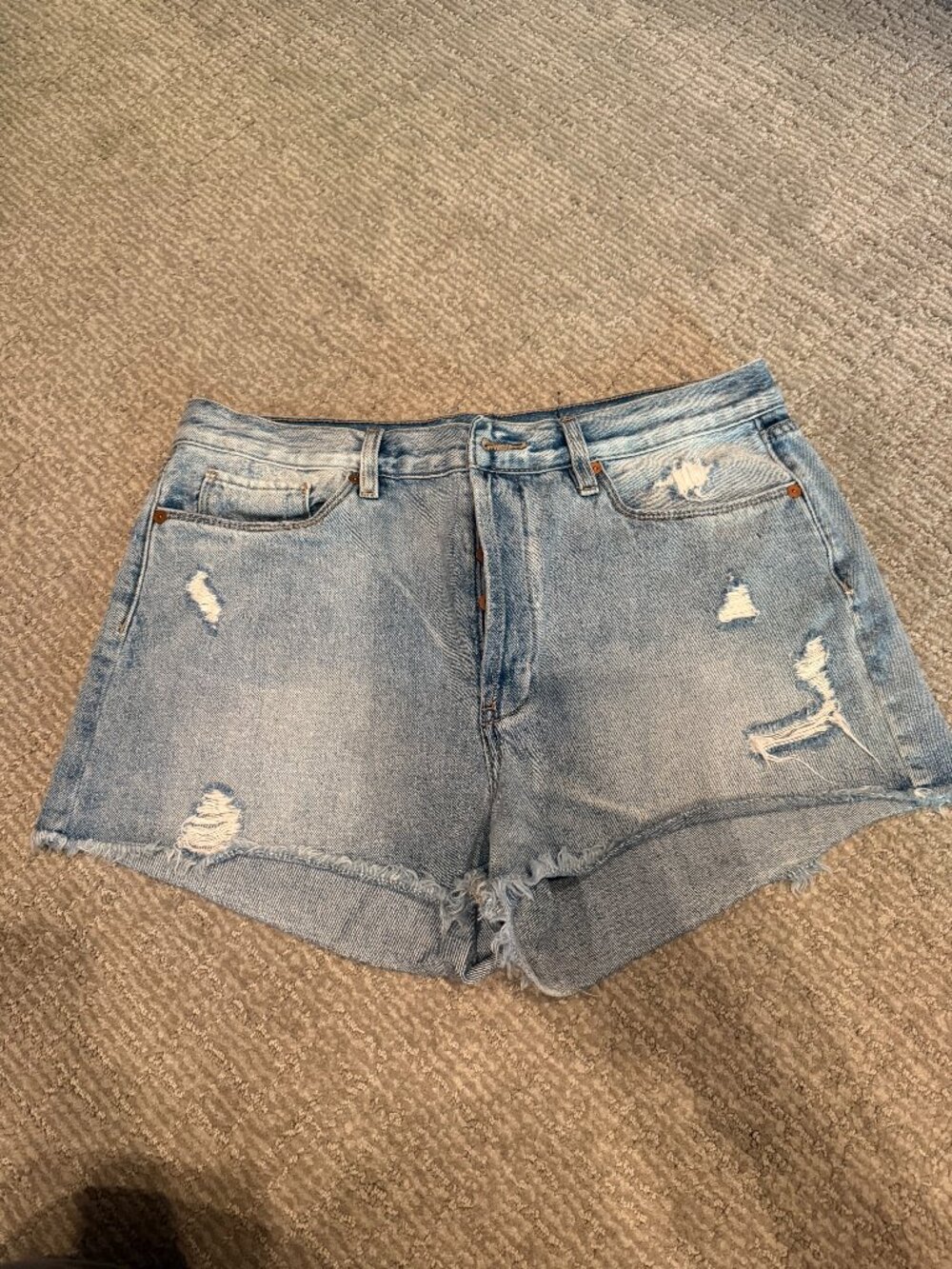 Used Blank NYC Distressed Denim Shorts Sz 31